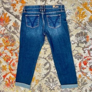 Kut From The Kloth Katy Boyfriend Ankle Crop Jeans SZ 10